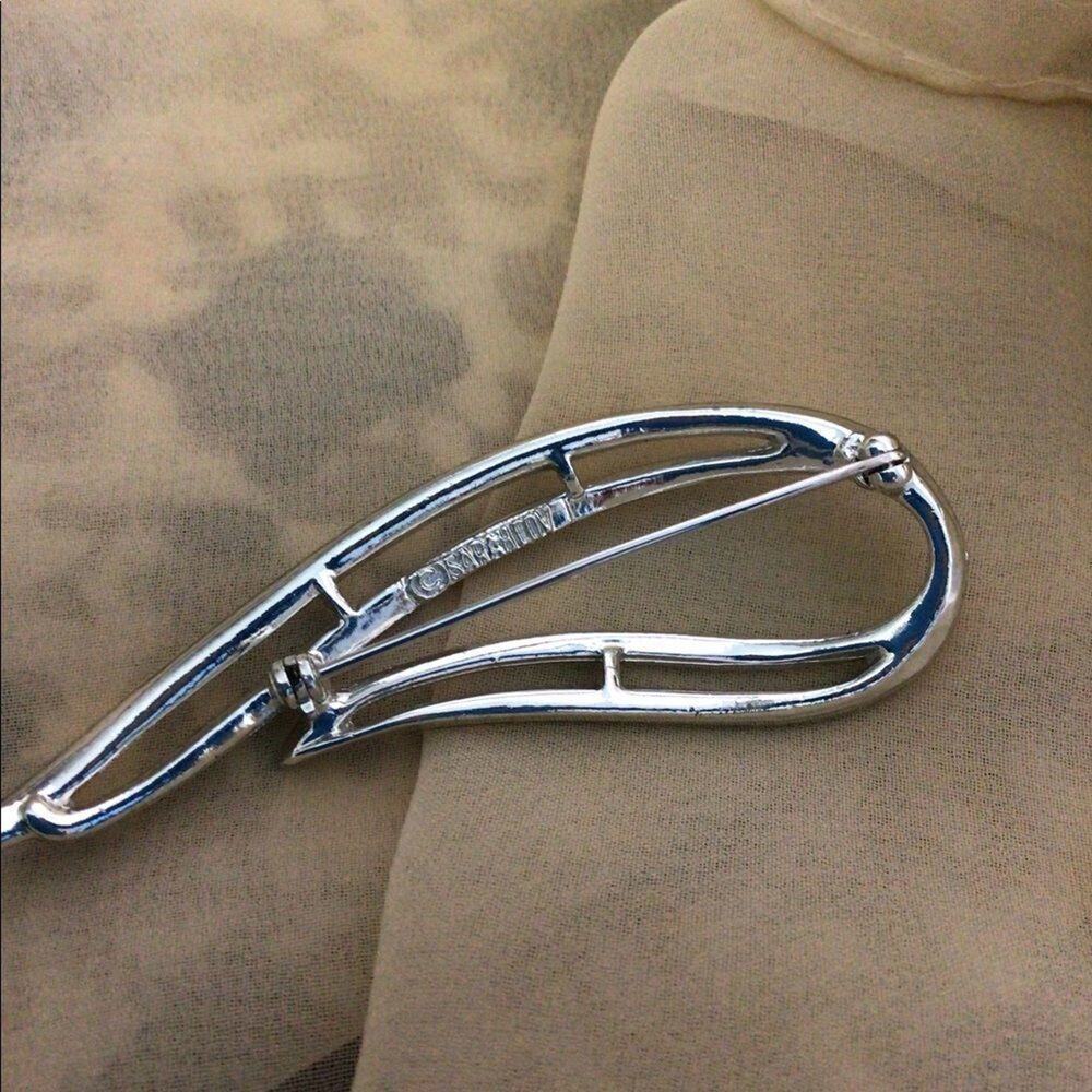 Vintage Sarah Coventry Brooch Pin Silver Marked Nice!